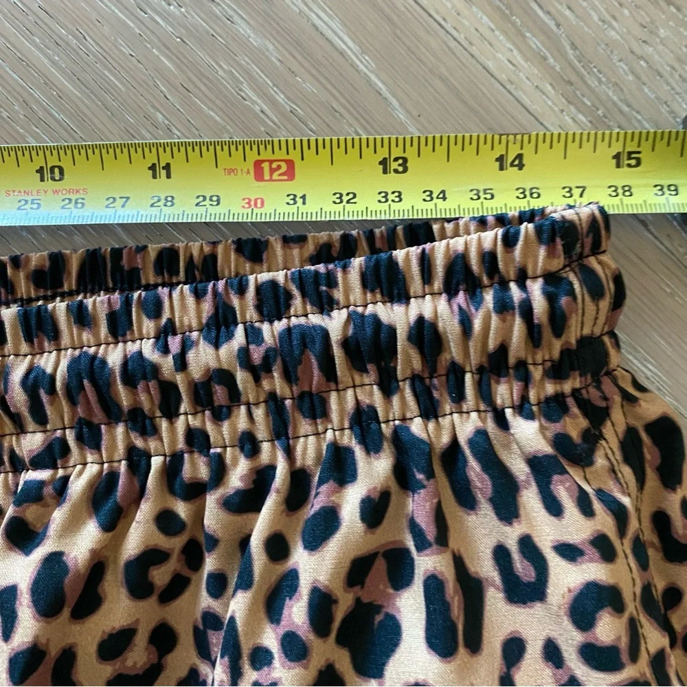 Kenny Flowers x El Pres Shorts leopard print drawstring elastic waist pockets